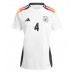 Echipament fotbal Germania Jonathan Tah #4 Tricou Acasa European 2024 pentru femei maneca scurta